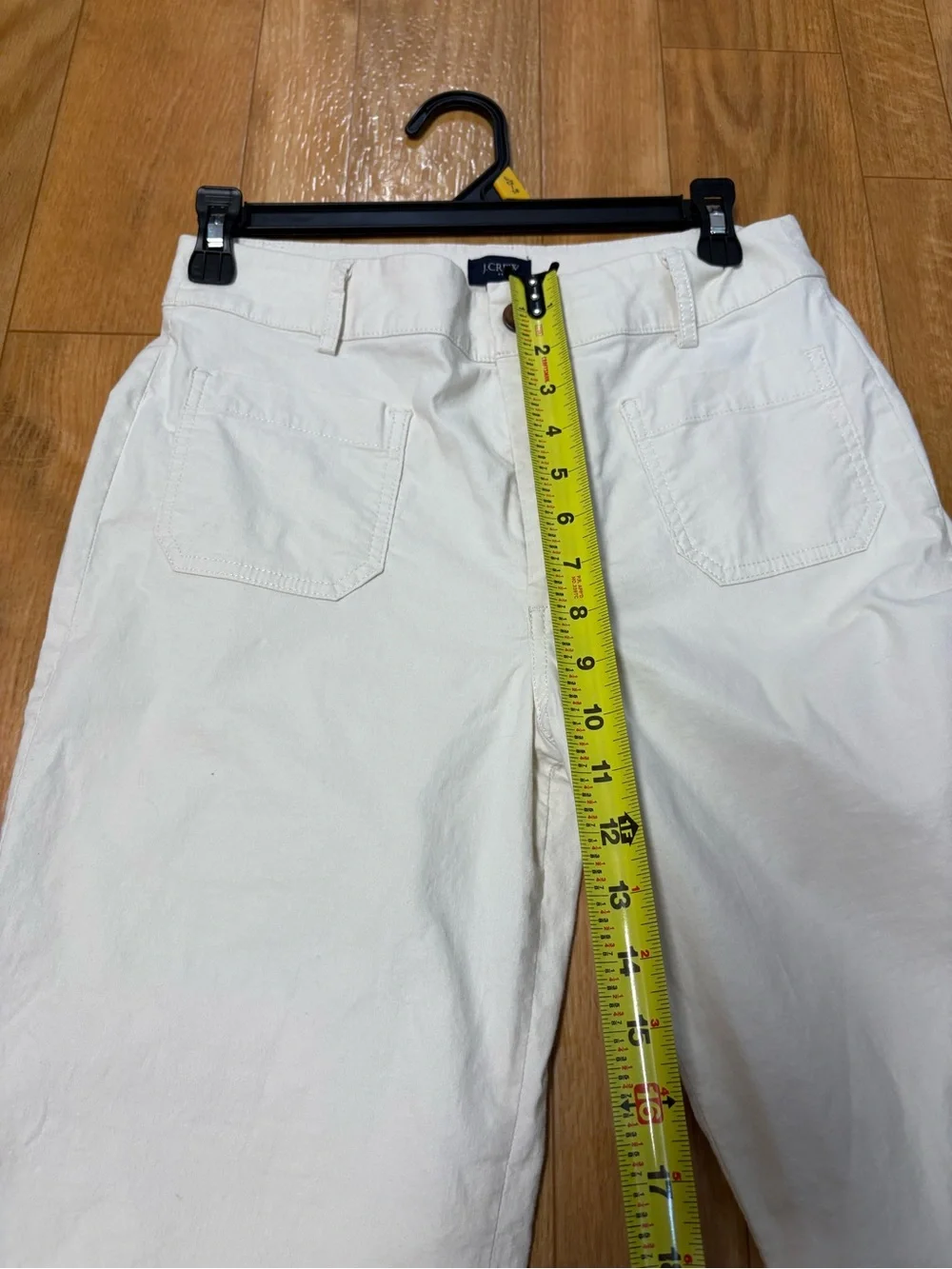 J. Crew Cream Straight-Leg Jeans